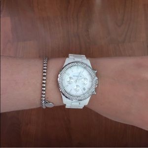 MK White Watch
